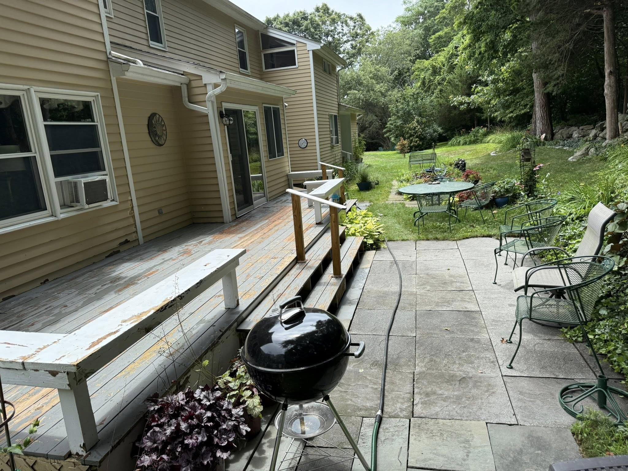 Deck pre-paint after wash